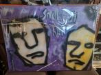 Herman Brood style schilderij, Antiek en Kunst, Kunst | Schilderijen | Abstract, Ophalen of Verzenden