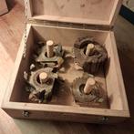 Set freeskoppen in houten kist, Doe-het-zelf en Verbouw, Ophalen, Gebruikt