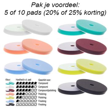 Honderden polijstpads ruim op voorraad bij de Detailschuur beschikbaar voor biedingen