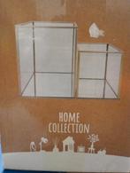 2x Metalen Kubus met Glas - Nieuw in Doos, Ophalen, Minder dan 50 cm, Nieuw, Minder dan 50 cm