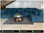 GRATIS LEVERING Luxe Ribstof U-bank 440x220x140 GEREINIGD, 300 cm of meer, Ophalen of Verzenden, Zo goed als nieuw, 150 cm of meer