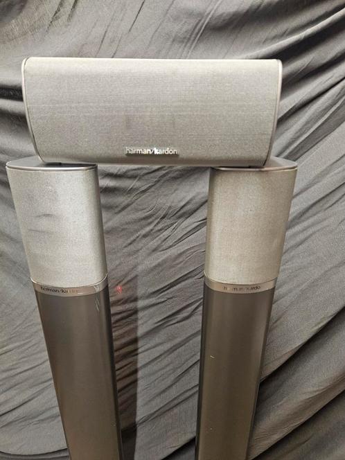 Harman Kardon Zuil & Center Speaker Set, Audio, Tv en Foto, Luidsprekers, Gebruikt, Front, Rear of Stereo speakers, Overige merken
