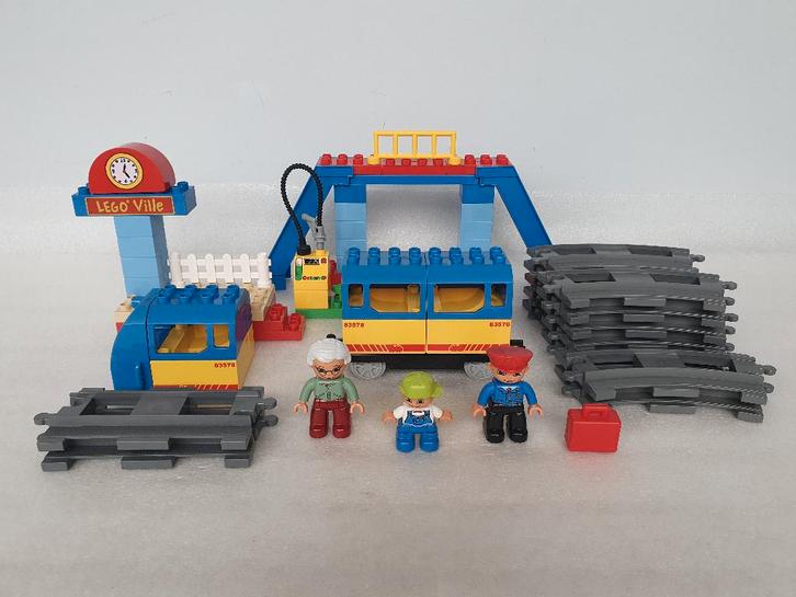 Lego Duplo 5608: Train Starter Set (zonder locomotief), Kinderen en Baby's, Speelgoed | Duplo en Lego, Gebruikt, Duplo, Ophalen of Verzenden