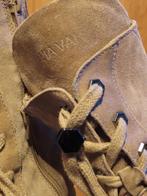 Beige/Bruine Echt Leren/Suede Halfhoge Veterlaars VIA VAI 40, Via Vai, Beige, Lage of Enkellaarzen, Ophalen of Verzenden