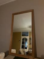Rechthoekige spiegel met houten frame, Huis en Inrichting, Woonaccessoires | Spiegels, Ophalen, Zo goed als nieuw, 75 tot 100 cm