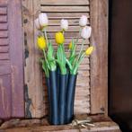 Countryfield Tulpen vaas zwart, Huis en Inrichting, Woonaccessoires | Vazen, Minder dan 50 cm, Nieuw, Overige materialen, Ophalen of Verzenden