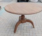 Massief eiken houten ronde tafel, Ophalen of Verzenden