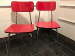 Retro stoelen formica  rood, Ophalen, Huis en Inrichting
