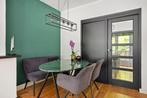 Marmeren eettafel donkergroen 140x100 + stoelen & bank, Huis en Inrichting, Tafels | Eettafels, Ophalen, Overige materialen, 100 tot 150 cm