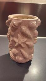 Schelpen vaas, Huis en Inrichting, Overige kleuren, Ophalen of Verzenden, Minder dan 50 cm, Glas