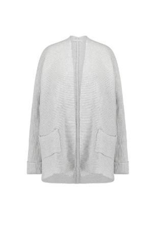 Studio Anneloes Jenny rib Cardigan grijs M, Kleding | Dames, Truien en Vesten, Zo goed als nieuw, Maat 38/40 (M), Grijs, Ophalen of Verzenden