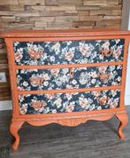 Buikkastje ladekastje gerestyled oranje, Ophalen, 50 tot 70 cm, 105 cm of meer, 100 cm of meer
