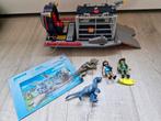 playmobil 9433 luchtkussenboot met dinokooi, Ophalen of Verzenden, Gebruikt, Complete set