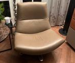 Dyyk Coco draaifauteuil BISON LEER kl.411 zgan nieuwpr 1299e, Huis en Inrichting, Fauteuils, Ophalen of Verzenden, Zo goed als nieuw