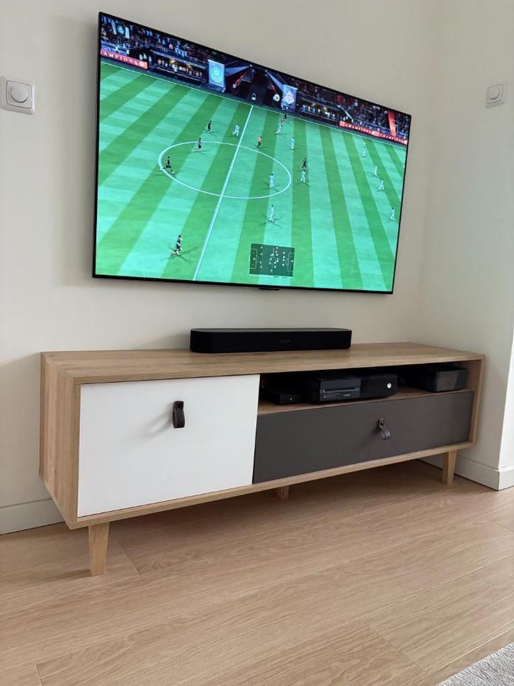 Tvkast, Huis en Inrichting, Kasten | Televisiemeubels, Gebruikt, Minder dan 100 cm, 50 tot 100 cm, 25 tot 50 cm, Eikenhout, Ophalen