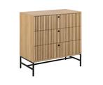 by fonQ Lamina Ladekast - 3 Lades - Eiken | Van €299, nu, Byfonq, Byfonq, Eikenhout, Nieuw