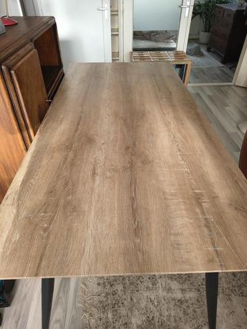 Moderne eettafel | hout | 190 bij 90cm  beschikbaar voor biedingen