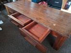 Teak houten salontafel, Ophalen, Gebruikt, Rechthoekig, 75 cm of meer