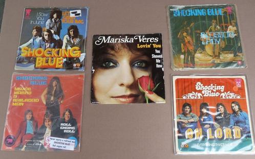5x Singletjes 45 toeren SHOCKING BLUE Haagse Beatnach (13), Cd's en Dvd's, Vinyl Singles, Single, Pop, 7 inch, Ophalen of Verzenden