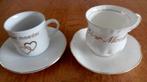 2 Kop en schotels Bone China en Konitz. - "Voor Moeder", Ophalen of Verzenden, Nieuw, Overige stijlen, Kop(pen) en/of Schotel(s)