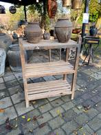 Oud degelijk keukenrek - kelderrek, Antiek en Kunst, Curiosa en Brocante, Ophalen