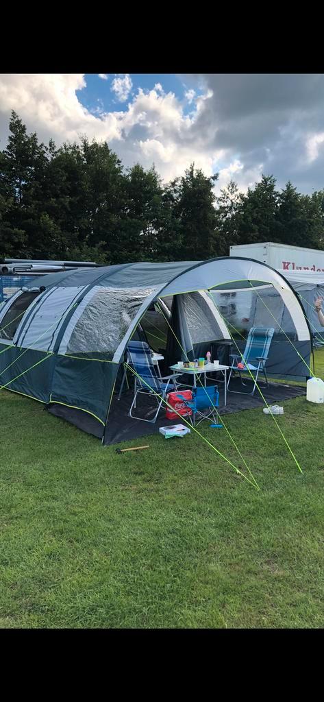 Opblaasbare tunneltent Portico 6 Easy air ZGAN, Caravans en Kamperen, Tenten, tot en met 4, Zo goed als nieuw, Ophalen
