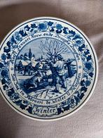 Delfts Blauwe wandborden 4 seizoenen, Ophalen of Verzenden