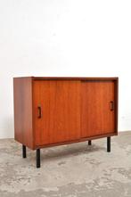 Vintage teak kastje kast schuifdeur klooster, Huis en Inrichting, Kasten | Overige, Ophalen of Verzenden, Gebruikt