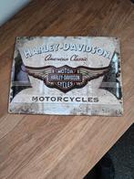 Zgan orgineel gebold metalen Harley Davidson reclame bord, Verzamelen, Merken en Reclamevoorwerpen, Ophalen of Verzenden, Gebruikt