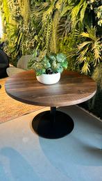 Notenhouten Tafel 2x | 120 cm | Rustieke Uitstraling, Verzenden, Rond, Nieuw, Vijf personen of meer