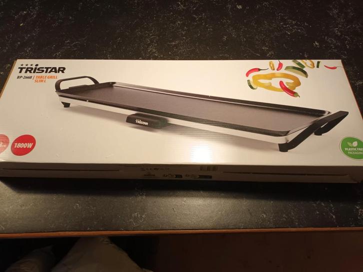 Tristar BP-2668 Tafelgrill - Nieuw in doos!, Witgoed en Apparatuur, Grillplaten, Nieuw, Tafelgrill, Vaatwasmachinebestendig, Ophalen of Verzenden