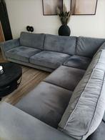 Hoekbank van Goossens wonen grijs/blauw, Ophalen, Zo goed als nieuw