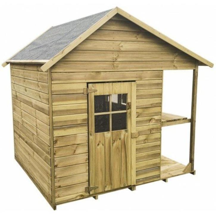 Houten speelhuisje Missy Bo, Kinderen en Baby's, Speelgoed | Buiten | Speelhuisjes, Nieuw, Hout, Ophalen of Verzenden