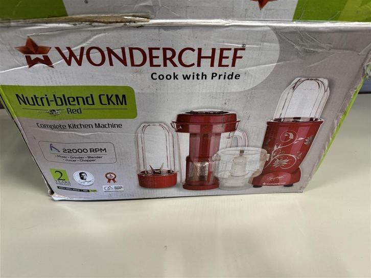 nutri blender - nutribullet - Wonderchef 63152746 rood - ble, Witgoed en Apparatuur, Blenders, Zo goed als nieuw, Blender, Ophalen of Verzenden