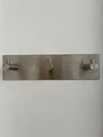 Kapstok | Wandkapstok | 3 haakjes | Kapstokje | RVS, Huis en Inrichting, Woonaccessoires | Kapstokken, Zo goed als nieuw, Minder dan 100 cm