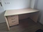 Bureau 150x75cm met ladeblok, Huis en Inrichting, Bureaus, Ophalen, Met wielen, Gebruikt, Bureau