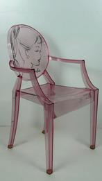 Roze Kartell Lou Lou Ghost design kinderstoel Barbie Starck, Antiek en Kunst, Ophalen of Verzenden