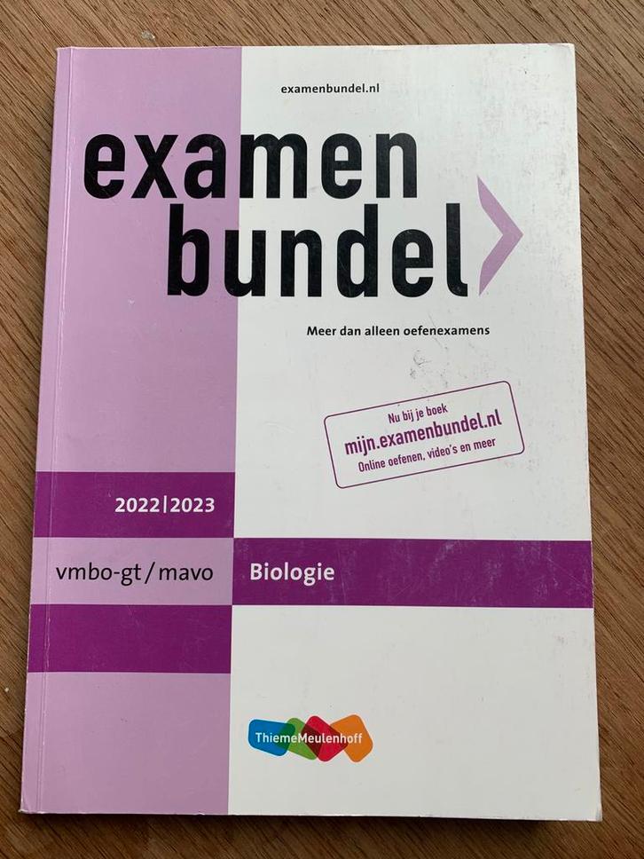 Examenbundel vmbo-gt/mavo Biologie 2022/2023, Boeken, Wetenschap, Zo goed als nieuw, Natuurwetenschap, Ophalen of Verzenden