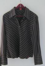Blouse mt 38/40 Esprit bruin/wit, Bruin, Zo goed als nieuw, Esprit, Ophalen