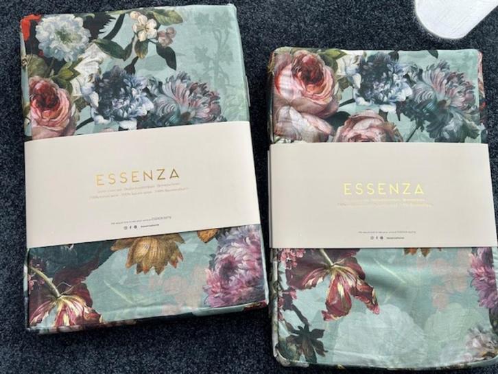 Essenza Dekbedovertrek 140/200, Huis en Inrichting, Slaapkamer | Beddengoed, Nieuw, Dekbedovertrek, Eenpersoons, Groen, Ophalen of Verzenden