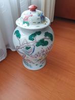 Vintage Chinese Porseleinen Pot met Deksel, Ophalen of Verzenden