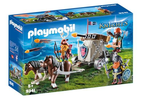 9341 mobiele ballista met dwergridders NIEUW, Kinderen en Baby's, Speelgoed | Playmobil, Nieuw, Complete set, Ophalen of Verzenden