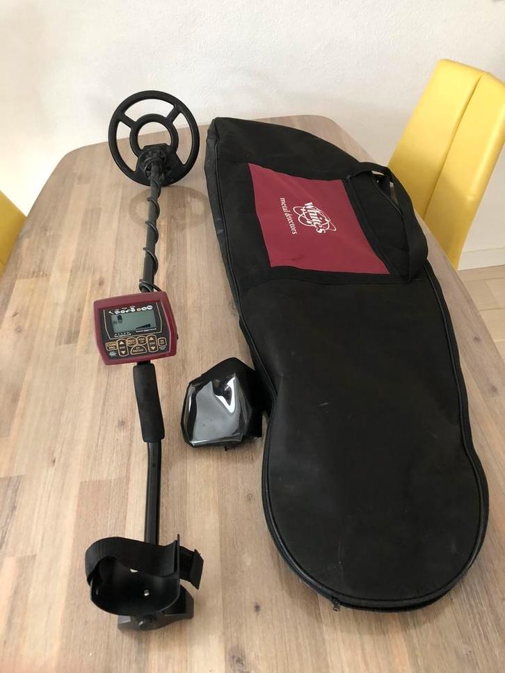 Metaaldetecor Coinmaster Pro (tas en hoes), Hobby en Vrije tijd, Metaaldetectors, Gebruikt, Meer dan 30 cm, White's, Discriminatie metaaldetectie
