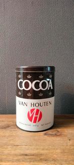 Vintage van Houten cocoa cacao blik, Ophalen of Verzenden, Gebruikt, Overige, Overige merken