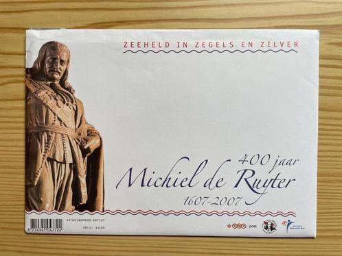 Mapje met 400 jaar Michiel de Ruijter, Postzegels en Munten, Munten | Nederland, Setje, Euro's, Koningin Beatrix, Zilver, Verzenden
