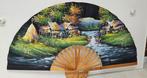 prachtige waaier wanddecoratie met waterval decor, Ophalen of Verzenden