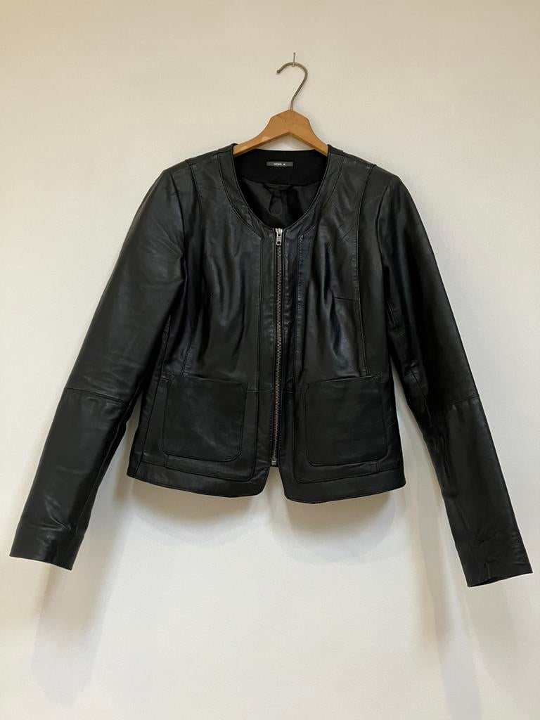 Leren jasje maat M Hema zwart, Maat 38/40 (M), Zwart, Ophalen of Verzenden, Zo goed als nieuw