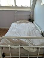 Super mooi stalen bed!, Huis en Inrichting, Slaapkamer | Bedden, Ophalen, Eenpersoons, Wit, Zo goed als nieuw