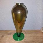 Prachtige retro - vintage glazen vaas, Ophalen of Verzenden, Overige kleuren, Glas, Minder dan 50 cm