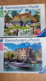 Twee Ravenburgers 1000 stukjes puzzel, Ophalen of Verzenden, 500 t/m 1500 stukjes, Zo goed als nieuw, Legpuzzel